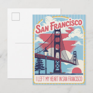 San Francisco Kalifornien USA Vintage Resa Vykort