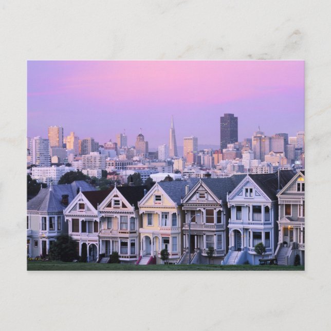 San Francisco, Kalifornien. Utsikt över viktorians Vykort (Framsida)
