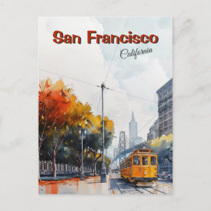 San Francisco, Kalifornien Vintage resor Vykort