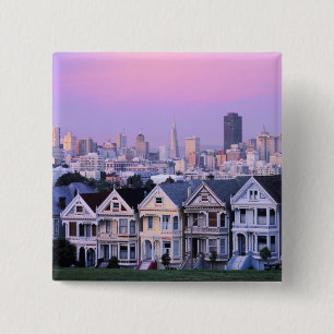 San Francisco, Kalifornien. Vy över Victorian Knapp