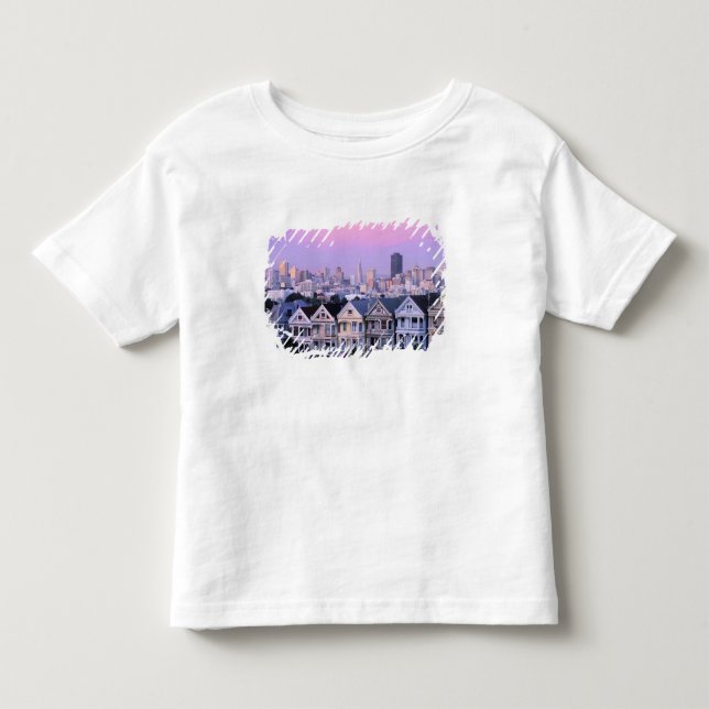 San Francisco, Kalifornien. Vy över Victorian T Shirt (Framsida)