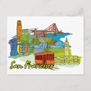 San Francisco, Kalifornien Vykort