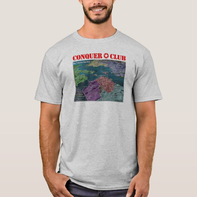 San Francisco karta T-shirt (Framsida)