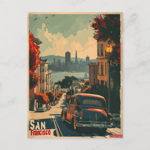 San Francisco Kust Nostalgi Vintage Vykort