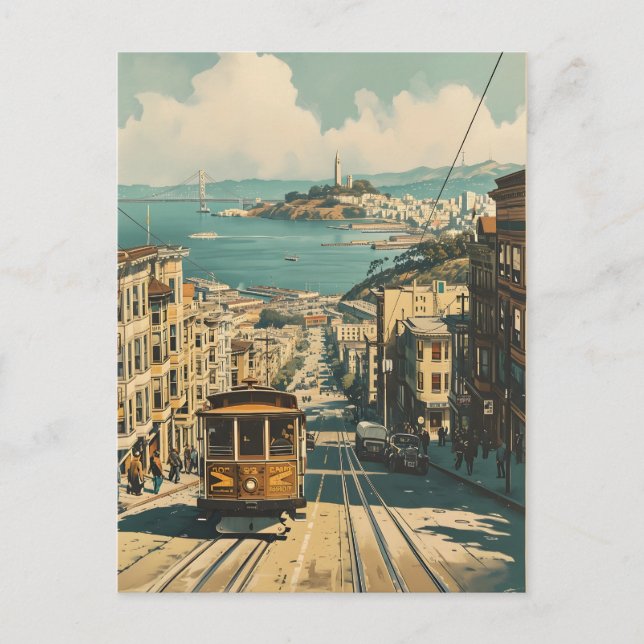 San Francisco: Kustnära nostalgi Vintage vykort (Framsida)