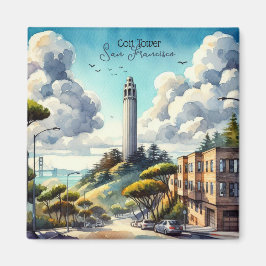 San Francisco Landmark Souvenir Magnet
