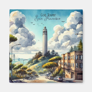 San Francisco Landmark Souvenir Magnet