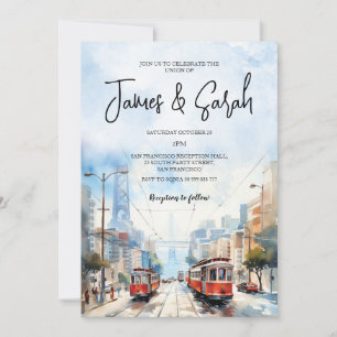 San Francisco Ligcape Bröllop, destination Inbjudningar