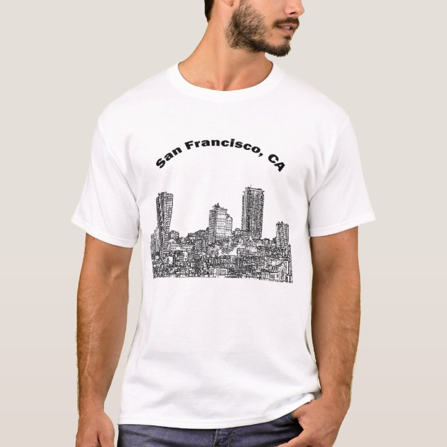 San Francisco Line Art Tee (Framsida)