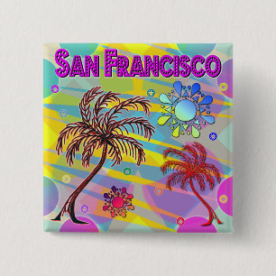 San Francisco Lycklig och Hope Button Knapp