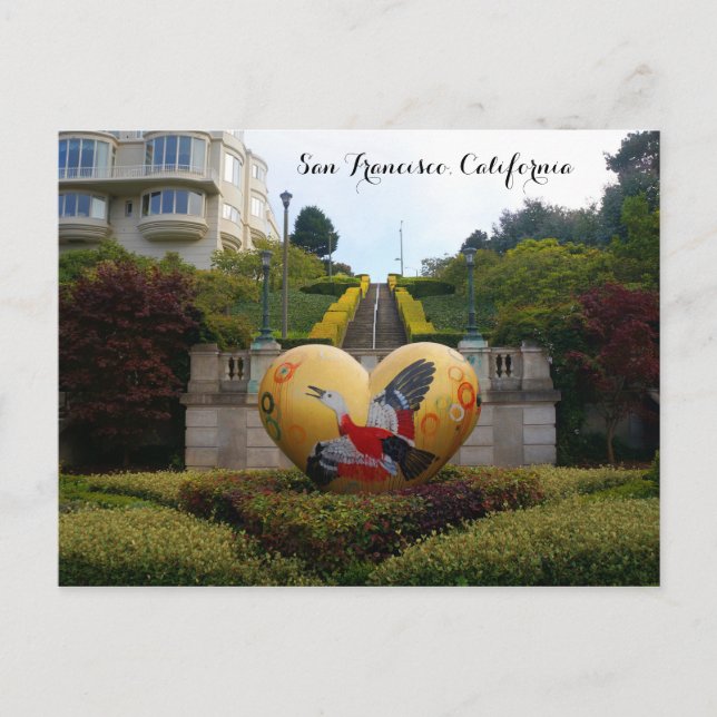 San Francisco Lyon Street Steps #1 vykort (Framsida)