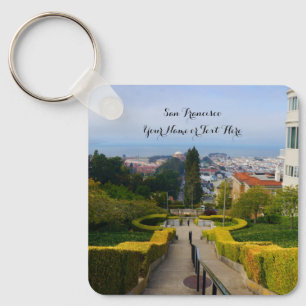 San Francisco Lyon Street Steps #2-2 Keychain Nyckelring