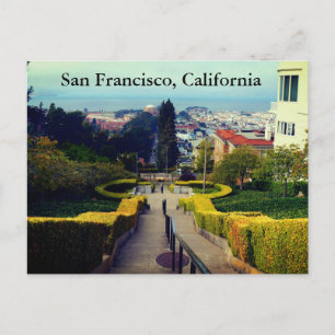 San Francisco Lyon Street Trappor #2 vykort