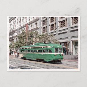 San Francisco Market Street Retro Spårvagn Vykort