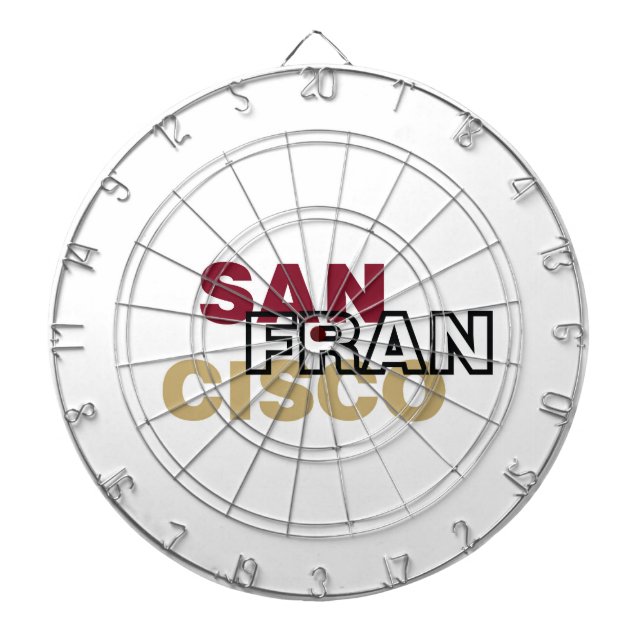 San Francisco Metall Cage Dartboard Darttavla (Framsidan)