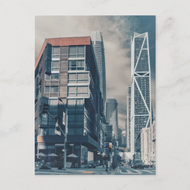 San Francisco Modern Cityscape Vykort (Framsida)