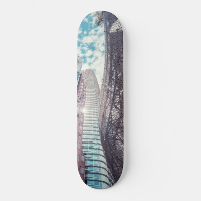 San Francisco Modern Skyline Mini Skateboard Bräda 18,5 Cm (Framsida)