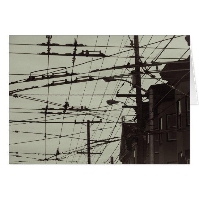 San Francisco MUNI linjer Hälsningskort (Framsidan Horizontal)