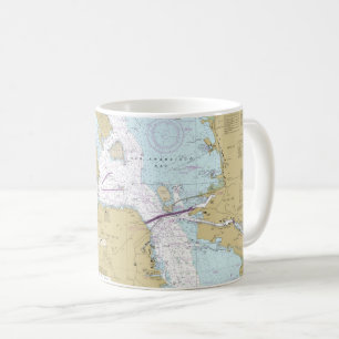 San Francisco Nautical Karta Mugg
