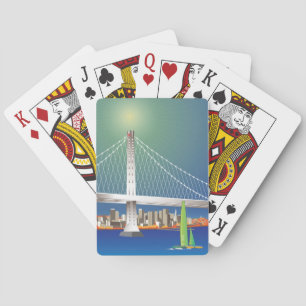 San Francisco New Oakland Bay Bridge Cityscape Casinokort
