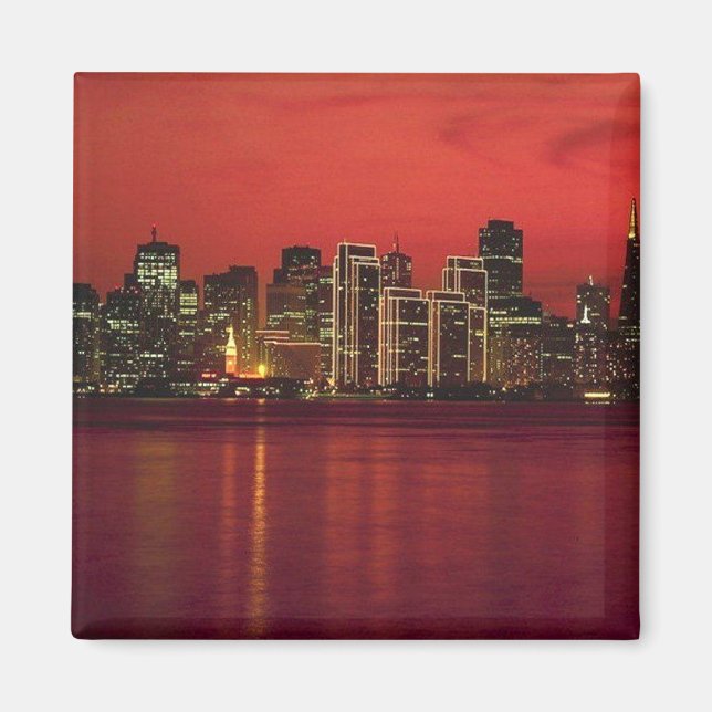 San Francisco Nitetime Skyline Magnet (Framsidan)