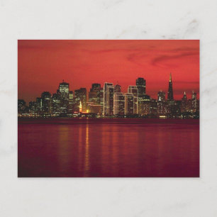 San Francisco Nitetime Skyline Vykort
