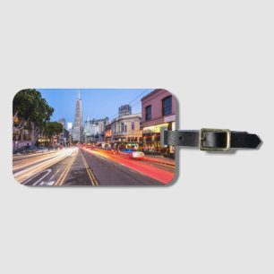 San Francisco Noord Beach Rörelse Blur Traffic Bagagebricka