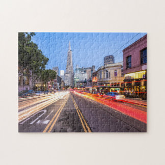 San Francisco Noord Beach Rörelse Blur Traffic Pussel