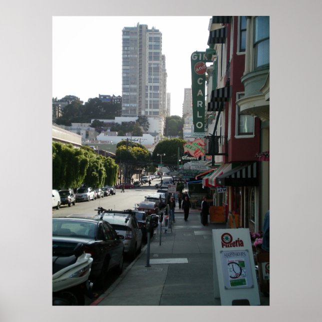 San Francisco North Beach Poster (Framsidan)