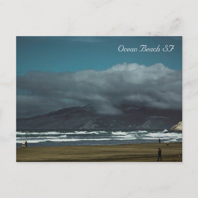 San Francisco Ocean Beach Vykort (Framsida)