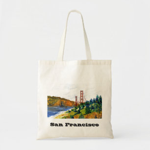 San Francisco och den härliga guld- grinden Tygkasse