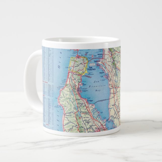 San Francisco och omnejd Jumbo Mugg (Framsida vänster)