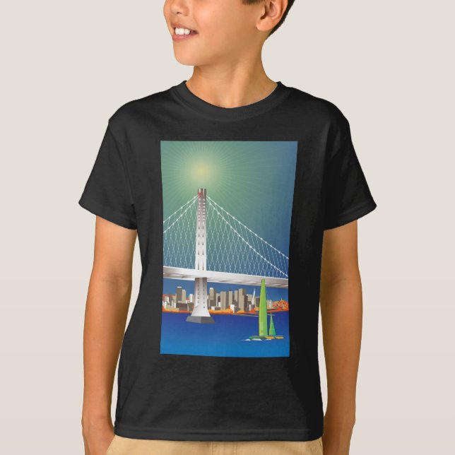 San Francisco överbryggar den nya Oakland fjärden T-shirt (Framsida)