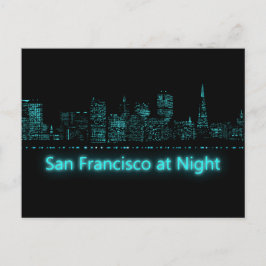 San Francisco på Night Vykort