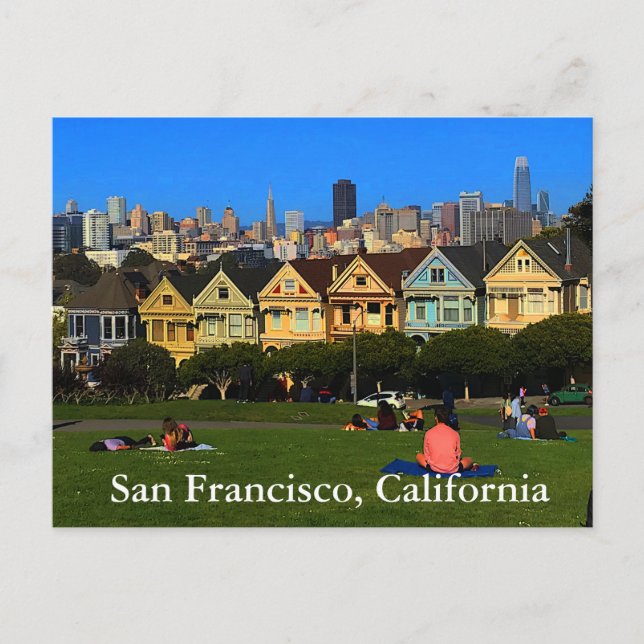 San Francisco Painted Ladies #1 vykort (Framsida)