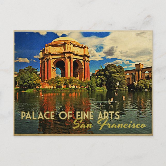 San Francisco Palace Fine Arts Vykort (Framsida)