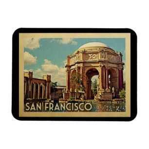 San Francisco Palace Kalifornien Vintage resor Magnet
