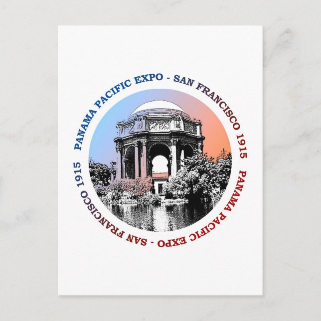 San Francisco Panama Pacific Expo Vykort (Framsida)