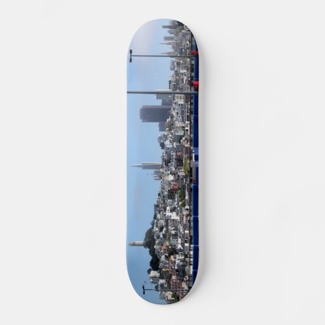 San Francisco panorama Old School Skateboard Bräda 18 Cm (Framsida)