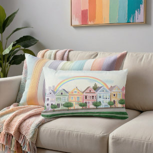 San Francisco Pastel målade Damerna Lumbarkudde