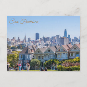 San Francisco Pavisserligen Dam City Skyline Vykort