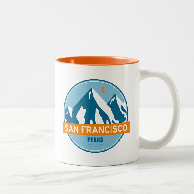San Francisco Peaks Arizona Stars Måne Två-Tonad Mugg (Höger)