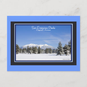 San Francisco Peaks Flagstaff Arizona i Snö Vykort