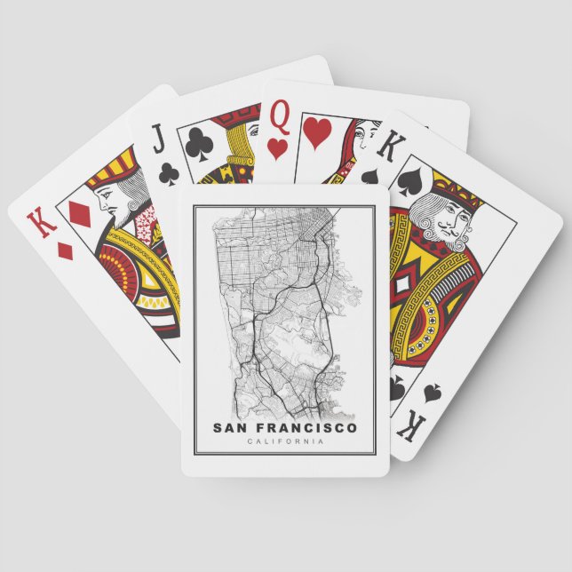 San Francisco Peninsula Karta Casinokort (Baksidan)