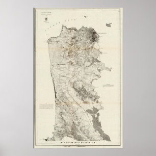 San Francisco peninsula Poster