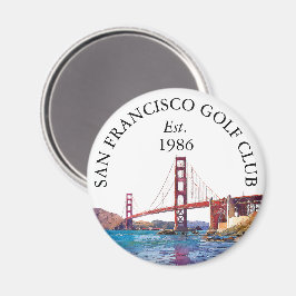 San Francisco Personlig Golftubb Namn Magnet