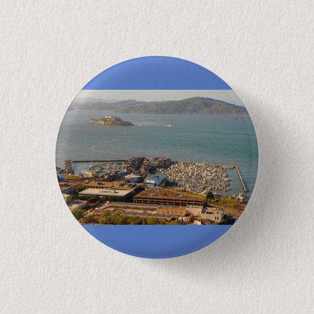 San Francisco Pier 39 #10 Pinback-knapp Knapp (Framsida)