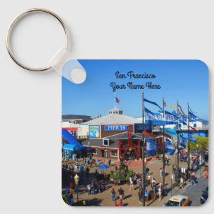 San Francisco Pier 39 #12-2-nyckelkedja Nyckelring