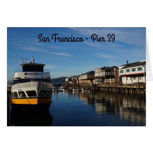 San Francisco Pier 39 #6-kort Hälsningskort (Framsidan Horizontal)