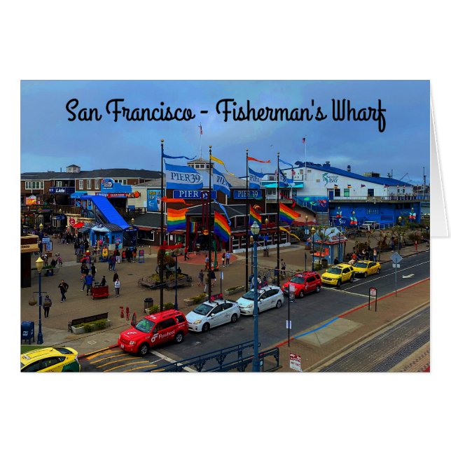 San Francisco Pier 39-Pride #1-2-kort Hälsningskort (Framsidan Horizontal)